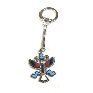 Thunder Bird Modify Southwest Design Keychain Metal Enamel